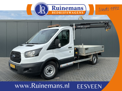 Ford Transit 350 2.0 TDCI 130 PK AWD / 4x4 / HIAB T-CLX 013 KRAAN / AWD / TREKHAAK / AIRCO / 2.800 KG AHG