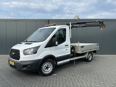Ford Transit 350 2.0 TDCI 130 PK AWD / 4x4 / HIAB T-CLX 013 KRAAN / AWD / TREKHAAK / AIRCO / 2.800 KG AHG foto 2