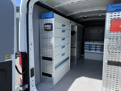 Ford Transit 350 2.0 TDCI 130 PK / L3H2 / 2x SCHUIFDEUR / SORTIMO INRICHTING / IMPERIAAL / 2.8 TONS TREKHAAK / 3-ZITS / CRUISE foto 10