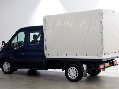 Ford Transit 350 2.0 TDCI 130pk 4x4 L2H1 Trend D.C. Open laadbak met huif 06-2020 11
