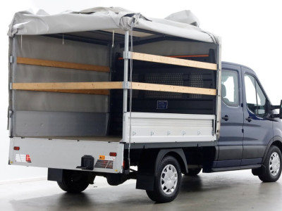 Ford Transit 350 2.0 TDCI 130pk 4x4 L2H1 Trend D.C. Open laadbak met huif 06-2020 14