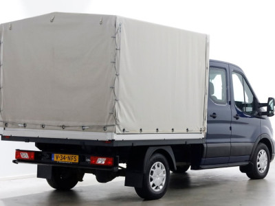 Ford Transit 350 2.0 TDCI 130pk 4x4 L2H1 Trend D.C. Open laadbak met huif 06-2020 2