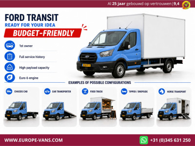 Ford Transit 350 2.0 TDCI 130pk E6 Bakwagen met achterdeuren 2-Persoons 12-2020 foto 4
