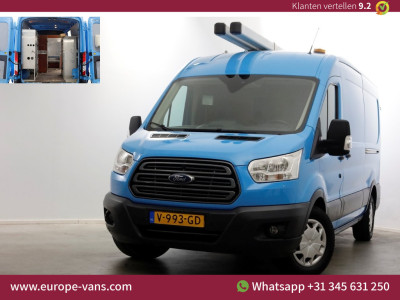 Ford Transit 350 2.0 TDCI 130pk E6 L3H2 Trend Airco/Inrichting/2x Schuifdeur 05-2017