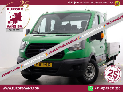 Ford Transit 350 2.0 TDCI 130pk E6 RWD D.C. Open Laadbak Trekhaak 2800kg 02-2018