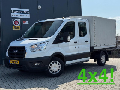 Ford Transit 350 2.0 TDCI L2H1 DC 4WD | Huif | CarPlay | Navi | Cruise | 7-persoons | Vierwielaandrijving | Airco | AWD 4x4