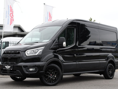 Ford Transit 350 2.0 TDCI L3H2 Black Edition Camera, Cruise, Carplay, 185pk, Xenon, Multimedia, Automaat, Trekhaak, Sensoren, Uniek! foto 4
