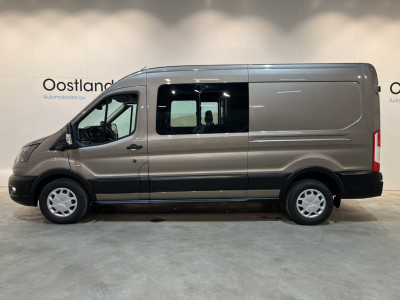 Ford Transit 350 2.0 TDCI L3H2 DC Dubbel Cabine Trend 170 PK Automaat / Euro 6 / Airco / CarPlay / Adap. Cruise Control / Camera 360 / Navigatie / 65.000 KM !! 2