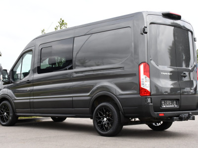 Ford Transit 350 2.0 TDCI L3H2 DC Raptor Grill Cruise, Camera, Carplay, Automaat, Sensoren, Trekhaak, NAVI, Multimedia, Uniek! foto 3