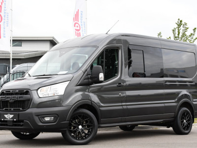 Ford Transit 350 2.0 TDCI L3H2 DC Raptor Grill Cruise, Camera, Carplay, Automaat, Sensoren, Trekhaak, NAVI, Multimedia, Uniek! foto 4