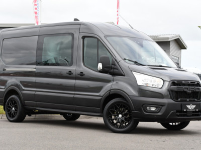 Ford Transit 350 2.0 TDCI L3H2 DC Raptor Grill Cruise, Camera, Carplay, Automaat, Sensoren, Trekhaak, NAVI, Multimedia, Uniek! foto 5