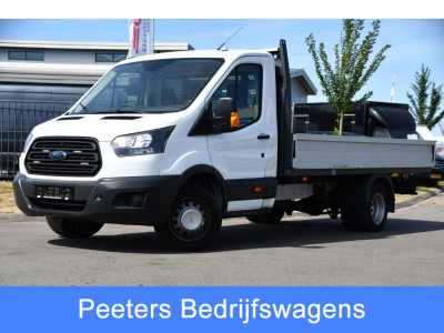 Ford Transit 350 2.0 TDCI L4H1 Openlaadbak Airco, Radio, 130pk, Pick-up, Uniek!