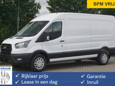 Ford Transit 350L 130PK L3H2 Trend AUT BPM VRIJ!! Clima, 12 Sync 4 Navi, 270Âº deur, Trekhaak!! NR. 165