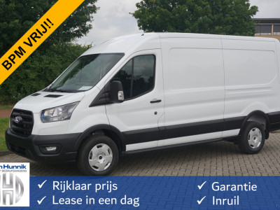 Ford Transit 350L 130PK L3H2 Trend LDT BPM VRIJ!! 12 Sync Apple CP/Android A, Camera, Trekhaak!! NR. 331