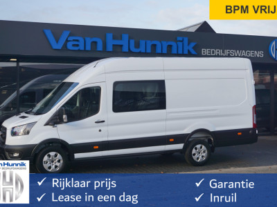 Ford Transit 350L 130PK L4H3 Dubbel Cabine BPM VRIJ!! Navi, Â° Camera, Adap. Cruise, LM Velg!! NR. A242