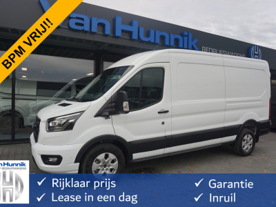 Ford Transit 350L L3H2 Limited AUT-10 RWD 165PK BPM VRIJ Navi, Adap. Cruise, 360Â° Cam, 3.5T Trekhaak!! NR. A189