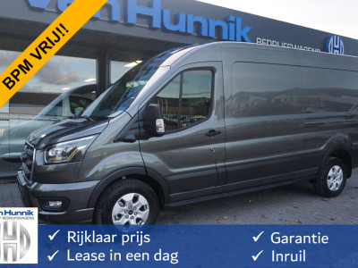 Ford Transit 350L L3H2 Limited AUT-10 RWD 165PK BPM VRIJ Navi, Adap. Cruise, 360Â° Cam, 3.5T Trekhaak!! NR. A195