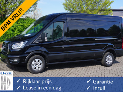 Ford Transit 350L L3H2 Limited AUT-8 165PK BPM VRIJ Navi, Adap. Cruise, 360Â° Cam, Trekhaak, 2x Schuifdeur!! NR. 220
