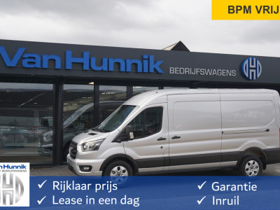 Ford Transit 350L L3H2 Limited AUT-8 165PK BPM VRIJ Navi, Adap. Cruise, 360Â° Cam, Trekhaak, 2x Schuifdeur!! NR. 259