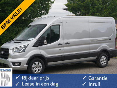 Ford Transit 350L L3H2 Limited AUT-8 165PK BPM VRIJ Navi, Adap. Cruise, 360Â° Cam, Trekhaak, 2x Schuifdeur!! NR. 328