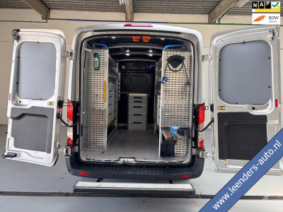 Ford Transit Automaat Servicewagen 350 2.0 TDCI 131PK euro6 L2H2 3Persoons Trend, Sortimo werkplaats inrichting, RIJKLAARPRIJS