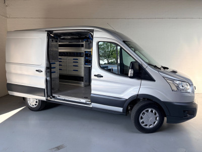 Ford Transit Automaat Servicewagen 350 2.0 TDCI 131PK euro6 L2H2 3Persoons Trend, Sortimo werkplaats inrichting, RIJKLAARPRIJS 15