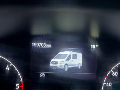 Ford Transit Dubbel Cabine 350 2.0 TDCI 170PK euro6 L3H2 Trend RWD, 6Persoons, Airco, Trekhaak 2800KG, Metallic lak, Nieuwe APK foto 12