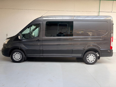Ford Transit Dubbel Cabine 350 2.0 TDCI 170PK euro6 L3H2 Trend RWD, 6Persoons, Airco, Trekhaak 2800KG, Metallic lak, Nieuwe APK foto 5