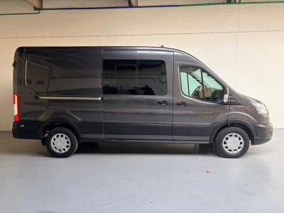 Ford Transit Dubbel Cabine 350 2.0 TDCI 170PK euro6 L3H2 Trend RWD, 6Persoons, Airco, Trekhaak 2800KG, Metallic lak, Nieuwe APK foto 9