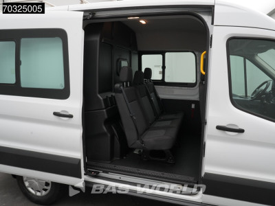 Ford Transit 105pk Dubbel Cabine L2H2 Trekhaak Airco Cruise Parkeersensoren v+a Imperiaal Euro6 L2 DC Doka Mixto Airco Trekhaak Cruise control 12