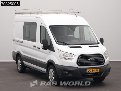 Ford Transit 105pk Dubbel Cabine L2H2 Trekhaak Airco Cruise Parkeersensoren v+a Imperiaal Euro6 L2 DC Doka Mixto Airco Trekhaak Cruise control 5