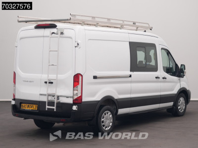 Ford Transit 130pk Dubbel Cabine L3H2 Navi ACC Airco Parkeersensoren v+a Imperiaal Euro6 L3 DC Doka Mixto Airco 2