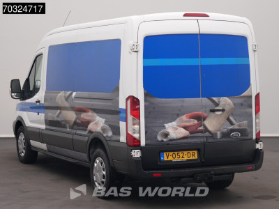 Ford Transit 130pk L3H2 Euro6 Airco Cruise Parkeersensoren APK 01-2027 Euro6 L3 Airco Trekhaak Cruise control foto 6