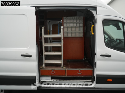Ford Transit 130pk L4H3 Dubbele Schuifdeur Werkplaatsinrichting Airco Navi Carplay Camera Trekhaak Euro6 L3 Airco Trekhaak Cruise control foto 10