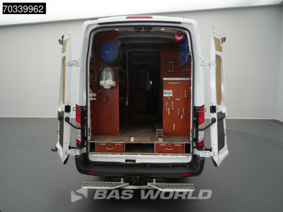 Ford Transit 130pk L4H3 Dubbele Schuifdeur Werkplaatsinrichting Airco Navi Carplay Camera Trekhaak Euro6 L3 Airco Trekhaak Cruise control foto 8