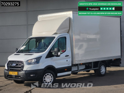 Ford Transit 130pk Laadklep Bakwagen Airco Cruise Euro6 Meubelbak Koffer 19m3 Airco Cruise control