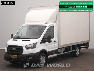 Ford Transit 130pk Laadklep Bakwagen Airco Cruise Euro6 Meubelbak Koffer Möbelkoffer LBW Airco Cruise control