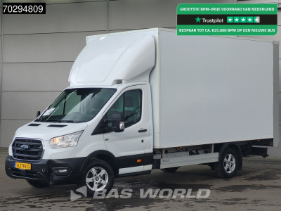 Ford Transit 130pk Laadklep Zijdeur Bakwagen Airco Cruise Camera Euro6 Koffer Meubelbak 21m3 Airco Cruise control
