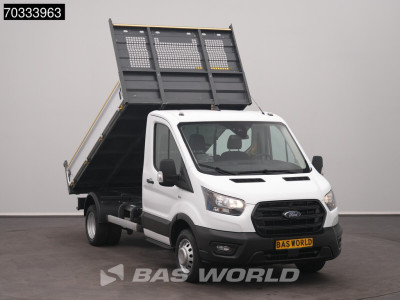 Ford Transit 165pk Kipper Dubbellucht 3,5t Trekhaak Airco Camera Euro6 Tipper Benne Kieper Airco Trekhaak foto 5