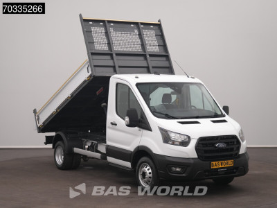 Ford Transit 165pk Kipper Dubbellucht 3,5t Trekhaak Airco Camera Euro6 Tipper Benne Kieper Airco Trekhaak foto 5