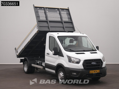 Ford Transit 165pk Kipper Dubbellucht 3,5t Trekhaak Airco Camera Euro6 Tipper Benne Kieper Airco Trekhaak foto 5