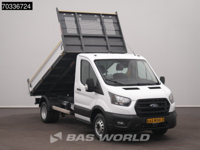 Ford Transit 165pk Kipper Dubbellucht 3,5t Trekhaak Airco Camera Euro6 Tipper Benne Kieper Airco Trekhaak foto 5