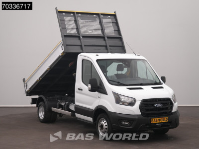 Ford Transit 165pk Kipper Dubbellucht 3,5t Trekhaak Airco Camera Euro6 Tipper Benne Kieper Airco Trekhaak foto 5