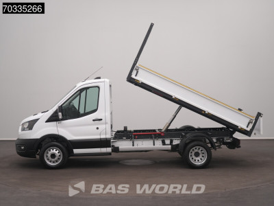 Ford Transit 165pk Kipper Dubbellucht 3,5t Trekhaak Airco Camera Euro6 Tipper Benne Kieper Airco Trekhaak foto 7