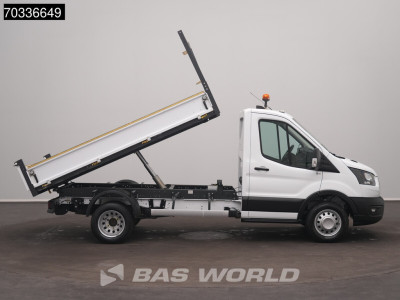 Ford Transit 165pk Kipper Dubbellucht 3,5t Trekhaak Airco Camera Euro6 Tipper Benne Kieper Airco Trekhaak foto 7