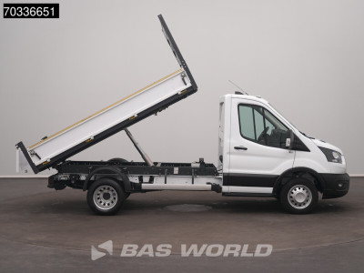 Ford Transit 165pk Kipper Dubbellucht 3,5t Trekhaak Airco Camera Euro6 Tipper Benne Kieper Airco Trekhaak foto 7