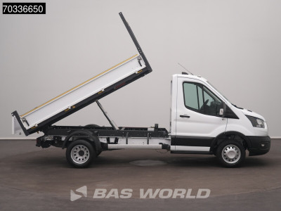 Ford Transit 165pk Kipper Dubbellucht 3,5t Trekhaak Airco Camera Euro6 Tipper Benne Kieper Airco Trekhaak foto 7
