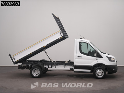 Ford Transit 165pk Kipper Dubbellucht 3,5t Trekhaak Airco Camera Euro6 Tipper Benne Kieper Airco Trekhaak foto 8