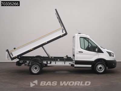 Ford Transit 165pk Kipper Dubbellucht 3,5t Trekhaak Airco Camera Euro6 Tipper Benne Kieper Airco Trekhaak foto 8