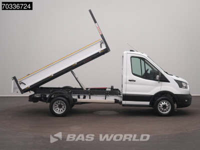 Ford Transit 165pk Kipper Dubbellucht 3,5t Trekhaak Airco Camera Euro6 Tipper Benne Kieper Airco Trekhaak foto 8